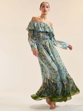cynthia rowley tiered maxi dress Cynthia Rowley | Autumn Maxi Dress | S